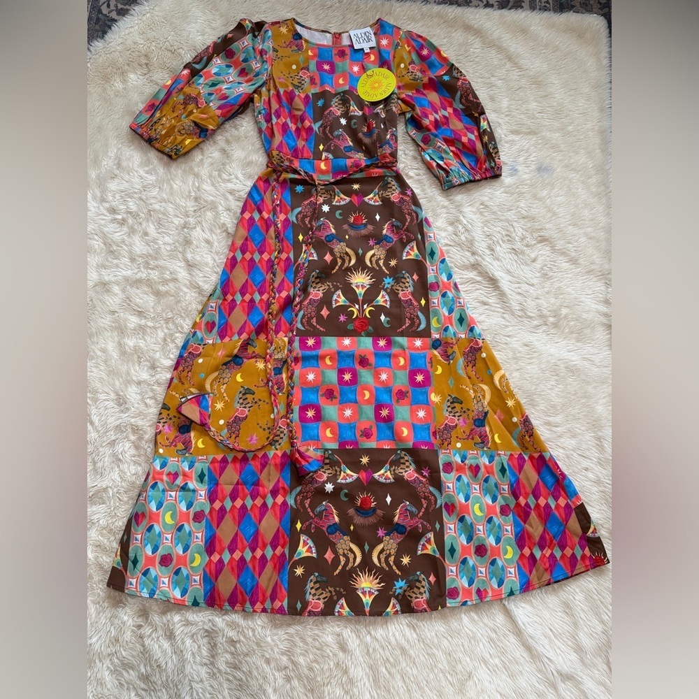 NWT Alden Adair Clover Triple Crown Dress - Size XS - Picture 2 of 4